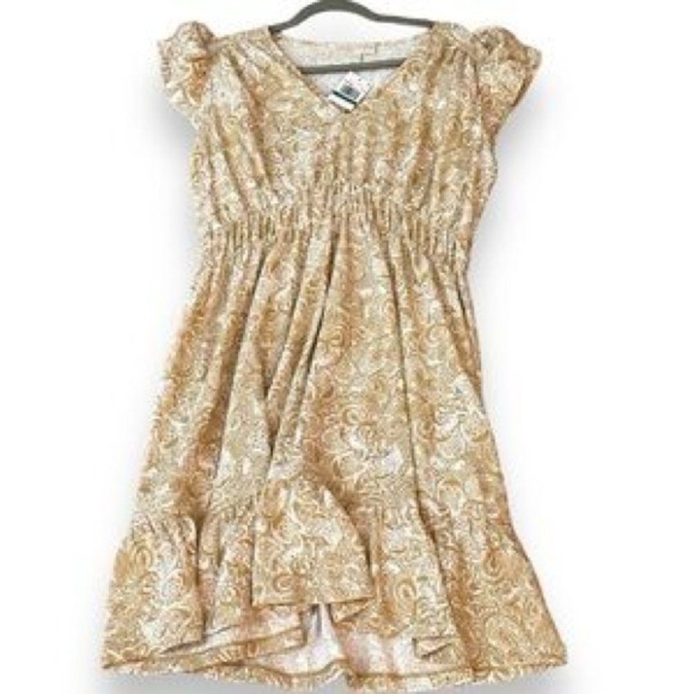 MICHAEL Michael Kors Gold Patterned Casual Dress